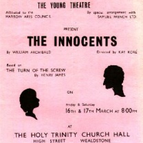 by William Archibald. Performed by the Young Theatre in 1973.