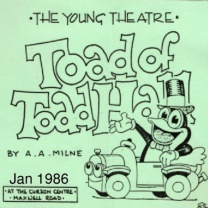 By A.A.Milne.. Performed by the Young Theatre in 1986.