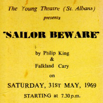 performed by the Young Theatre (St Albans), May 1969