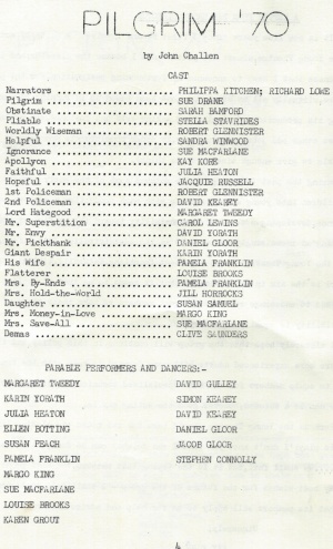 cast list scanned from programme