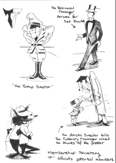 A page of cartoons from the programme