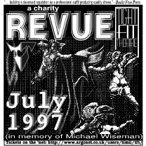 (in memory of Michael Wiseman). Performed by the Young Theatre and others in 1997.