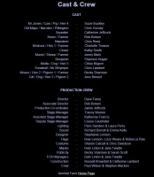 Cast and crew textual list