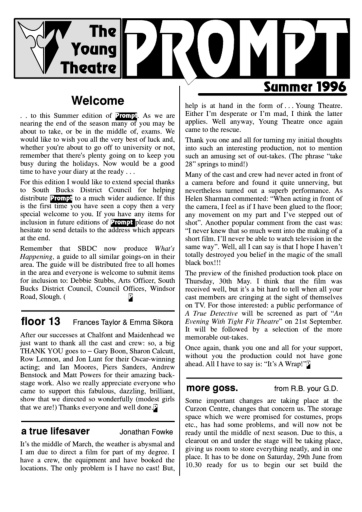 Select this image to see a larger version. Prompt newsletter. Summer 1996