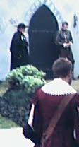 Dickon Thorndike (Top L) as The Priest in Twelfth Night in 1999